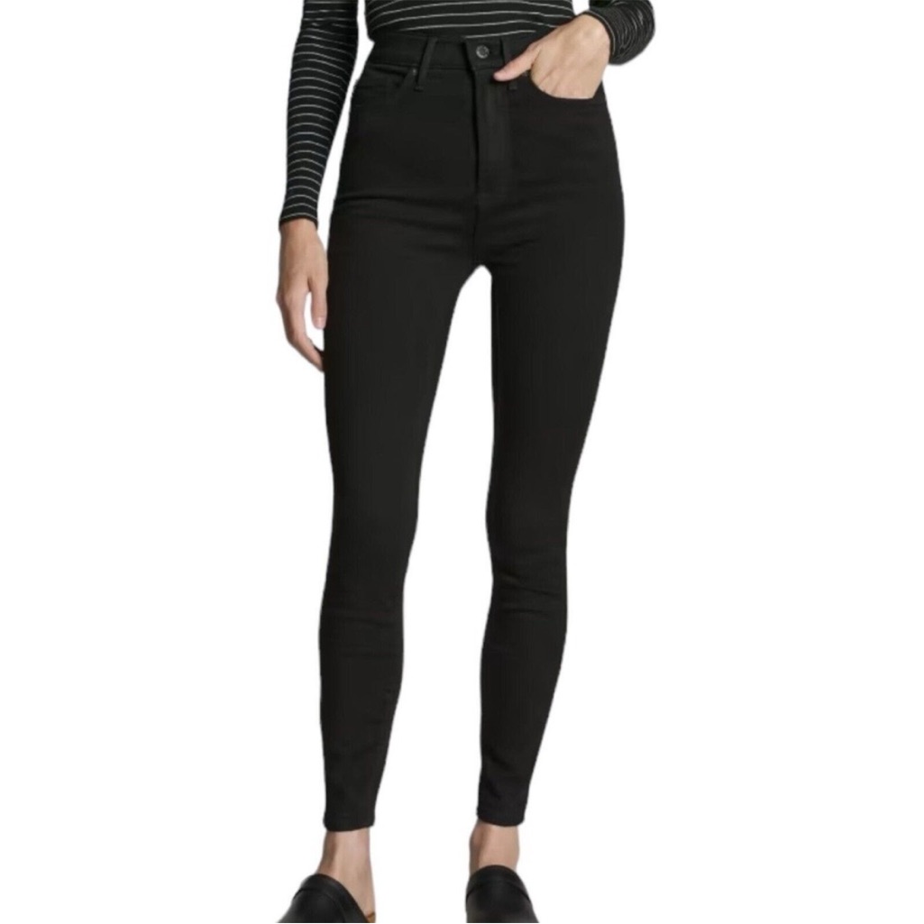 Nwt Everlane Black The Way High Skinny Stretch Denim Jeans Women’s Size 29